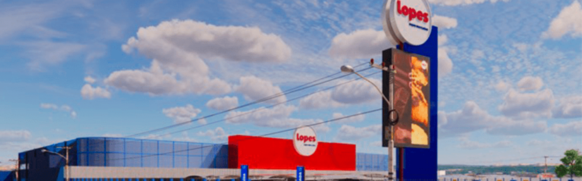 eficiência energética no Lopes Supermercados