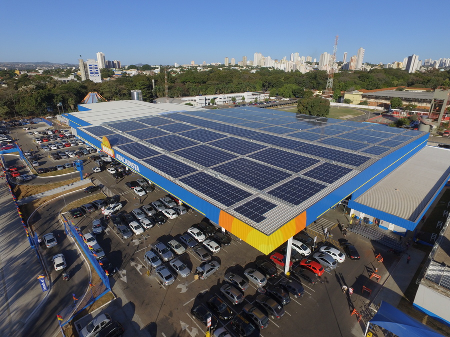 Telhado solar GreenYellow parceira com Rede Assaí 